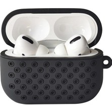 Aesco Mey Ithalat®  Airpods Pro 2 (2.nesil) Spor Delikli Kılıf - Siyah-Siyah