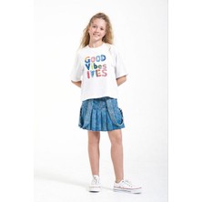Loco Loco Kız Çocuk 8641 Süprem Good Vib Tshirt