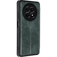Aesco Mey Ithalat®  Realme 12 5g Kılıf Flip Cover - Koyu Yeşil