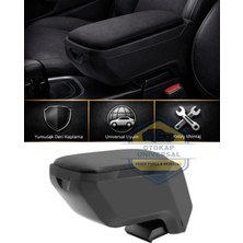 Otokap Universal Tüm Araçlara Uyumlu Araba Kol Dayama Araba Sürgülü Kolçak Siyah