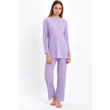 Fitilli Interlok Kumaş Rahat Kalıp Ev Giyim Takımı