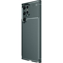 Aesco Mey Ithalat®  Samsung Galaxy S25 Ultra Kılıf Auto Focus Karbon Kapak - Koyu Yeşil