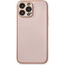 Aesco Mey Ithalat®  iPhone 13 Pro Kılıf Coco Karbon Silikon - Pembe