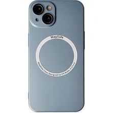 Aesco Mey Ithalat®  iPhone 14 Plus Kılıf Jack Magneticsafe Lens Silikon - Sierra Blue