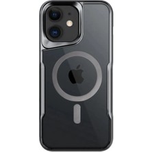 Aesco Mey Ithalat®  iPhone 12 Kılıf Boyi Magsafe Silikon Kapak - Titan Gri