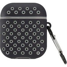Aesco Mey Ithalat®  Airpods 2 (2.nesil) Spor Delikli Kılıf - Siyah-Gri