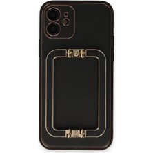 Aesco Mey Ithalat®  iPhone 12 Kılıf Coco Elit Kapak - Siyah