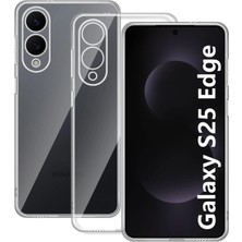 Aesco Mey Ithalat®  Samsung Galaxy S25 Edge Kılıf Lüx Şeffaf Silikon