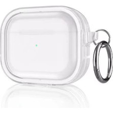 Aesco Mey Ithalat®  Airpods Pro 2 (2.nesil) Shiny Şeffaf Kılıf - Beyaz