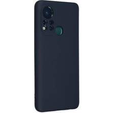 Aesco Mey Ithalat®  Infinix Hot 11S Kılıf Nano Içi Kadife Silikon - Lacivert