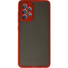 Aesco Mey Ithalat®  Samsung Galaxy A52 Kılıf Montreal Silikon Kapak - Kırmızı