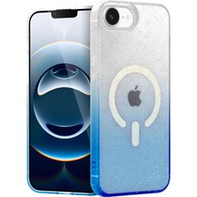 Aesco Mey Ithalat®  Apple iPhone 16E Pummel Shiny Magsafe Kapak - Mavi