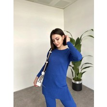 Fitilli Interlok Kumaş Rahat Kalıp Ev Giyim Takımı