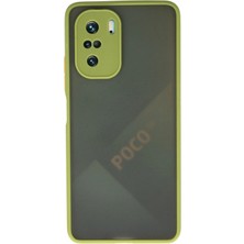 Aesco Mey Ithalat®  Xiaomi Poco F3 Kılıf Montreal Silikon Kapak - Açık Yeşil