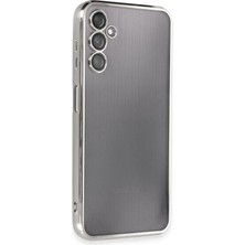 Aesco Mey Ithalat®  Samsung Galaxy A14 4g Kılıf  Lensli Silikon - Gümüş
