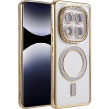 Aesco Mey Ithalat®  Xiaomi Redmi Note 14 Pro 5g Joke Simli Magneticsafe Kılıf - Gold