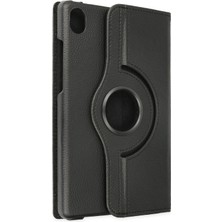 Aesco Mey Ithalat®  Lenovo Tab M8 Kılıf 360 Tablet Deri Kılıf - Siyah