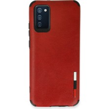 Aesco Mey Ithalat®  Samsung Galaxy A03S Kılıf Loop Deri Silikon - Kırmızı