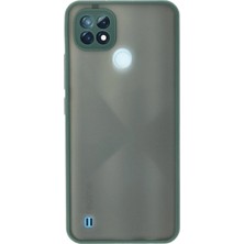 Aesco Mey Ithalat®  Realme C21 Kılıf Montreal Silikon Kapak - Yeşil