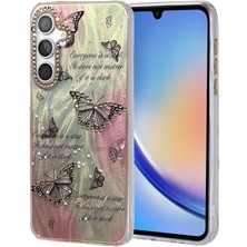 Aesco Mey Ithalat®  Samsung Galaxy A34 5g Kılıf Blade Aynalı Desenli Kapak - Desen 6