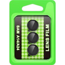 Aesco Mey Ithalat®  Samsung Galaxy A24 4g Raze Metal Kamera Lens - Siyah