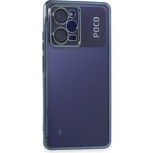 Aesco Mey Ithalat®  Xiaomi Poco X5 Pro 5g Kılıf  Lensli Silikon - Açık Mavi