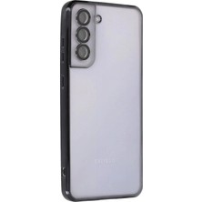 Aesco Mey Ithalat®  Samsung Galaxy S21 Fe Kılıf  Lensli Silikon - Siyah