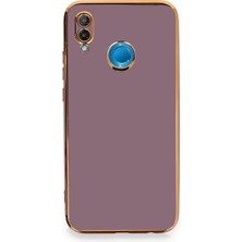 Aesco Mey Ithalat®  Huawei P20 Lite Kılıf Volet Silikon - Mor