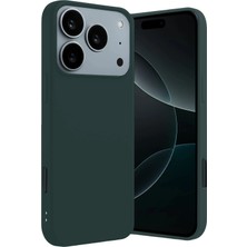 Aesco Mey Ithalat®  Apple iPhone 17 Pro First Silikon - Koyu Yeşil