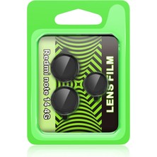 Aesco Mey Ithalat®  Xiaomi Redmi Note 14 4g Raze Metal Kamera Lens - Siyah