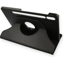 Aesco Mey Ithalat®  Samsung Galaxy T870 Tab S7 11 Kılıf 360 Tablet Deri Kılıf - Siyah