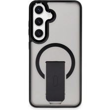 Aesco Mey Ithalat®  Samsung Galaxy S24 Tork Magsafe Standlı Kapak - Siyah