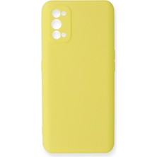 Aesco Mey Ithalat®  Realme 7 Pro Kılıf Nano Içi Kadife Silikon - Sarı