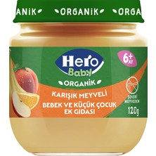 Hero Baby Organik Karışık Meyveli Püresi Kavanoz Mama 120g