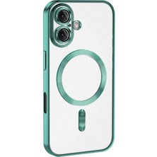 Aesco Mey Ithalat®  iPhone 16 Plus Kılıf Kross Magneticsafe Kapak - Turkuaz