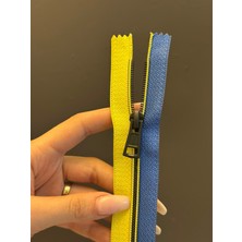 Gönülden Tasarım 24X3 cm Sarı Lacivert Fermuar