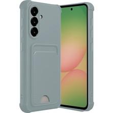 Aesco Mey Ithalat®  Samsung Galaxy A36 Kılıf Kelvin Kartvizitli Silikon - Açık Yeşil