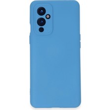Aesco Mey Ithalat®  One Plus 9 Kılıf Nano Içi Kadife Silikon - Mavi