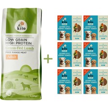 Kito Yetişkin Köpek Maması 2,5 kg + Levrek Etli Kito Fresh x 6