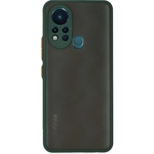 Aesco Mey Ithalat®  Infinix Hot 11S Kılıf Montreal Silikon Kapak - Yeşil