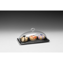 Biradlı Kapaklı Teşhir Tepsisi