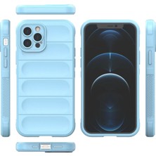 Aesco Mey Ithalat®  iPhone 12 Pro Kılıf Optimum Silikon - Sky Blue