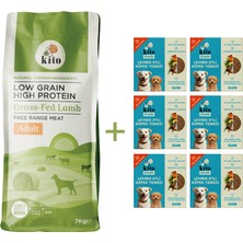 Kito Yetişkin Köpek Maması 7 kg + Balık Etli Kito Fresh (Levrek)  x 6