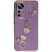 Aesco Mey Ithalat®  Xiaomi Mi 12T Pro Kılıf Esila Silikon - Mor