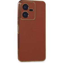 Aesco Mey Ithalat®  Vivo Y22 2022 Kılıf Volet Silikon - Kırmızı