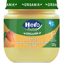 Hero Baby Organik Kayısı Püresi Kavanoz Mama 120g