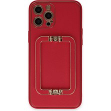 Aesco Mey Ithalat®  iPhone 12 Pro Kılıf Coco Elit Kapak - Kırmızı
