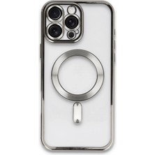 Aesco Mey Ithalat®  iPhone 16 Pro Kılıf Kross Magneticsafe Kapak - Titan Gri
