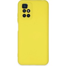 Aesco Mey Ithalat®  Xiaomi Redmi 10 2022 Kılıf Nano Içi Kadife Silikon - Sarı