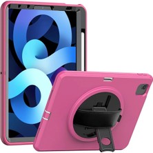 Aesco Mey Ithalat®  iPad 2022 10.9 (10.nesil) Kılıf Hand Strap Tablet Kılıfı - Pembe